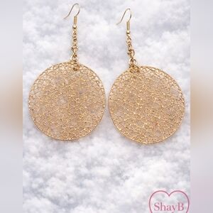 Rose Gold Filigree Earrings